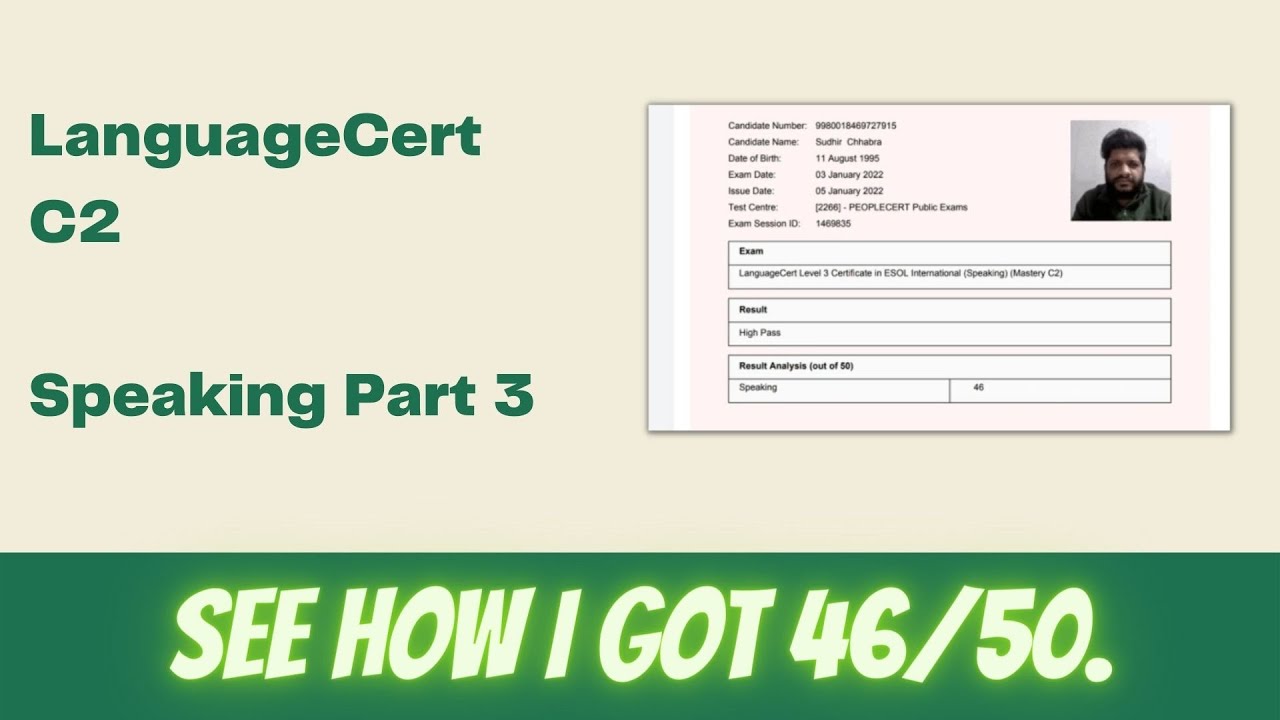 LanguageCert C2 Mastery Speaking Part 3 #languagecert #proficiency