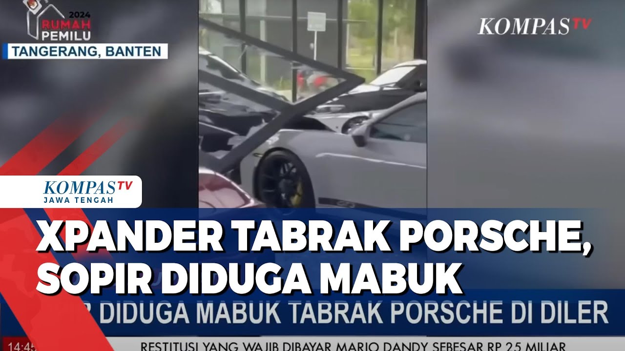 Xpander Tabrak Porsche, Sopir Diduga Mabuk