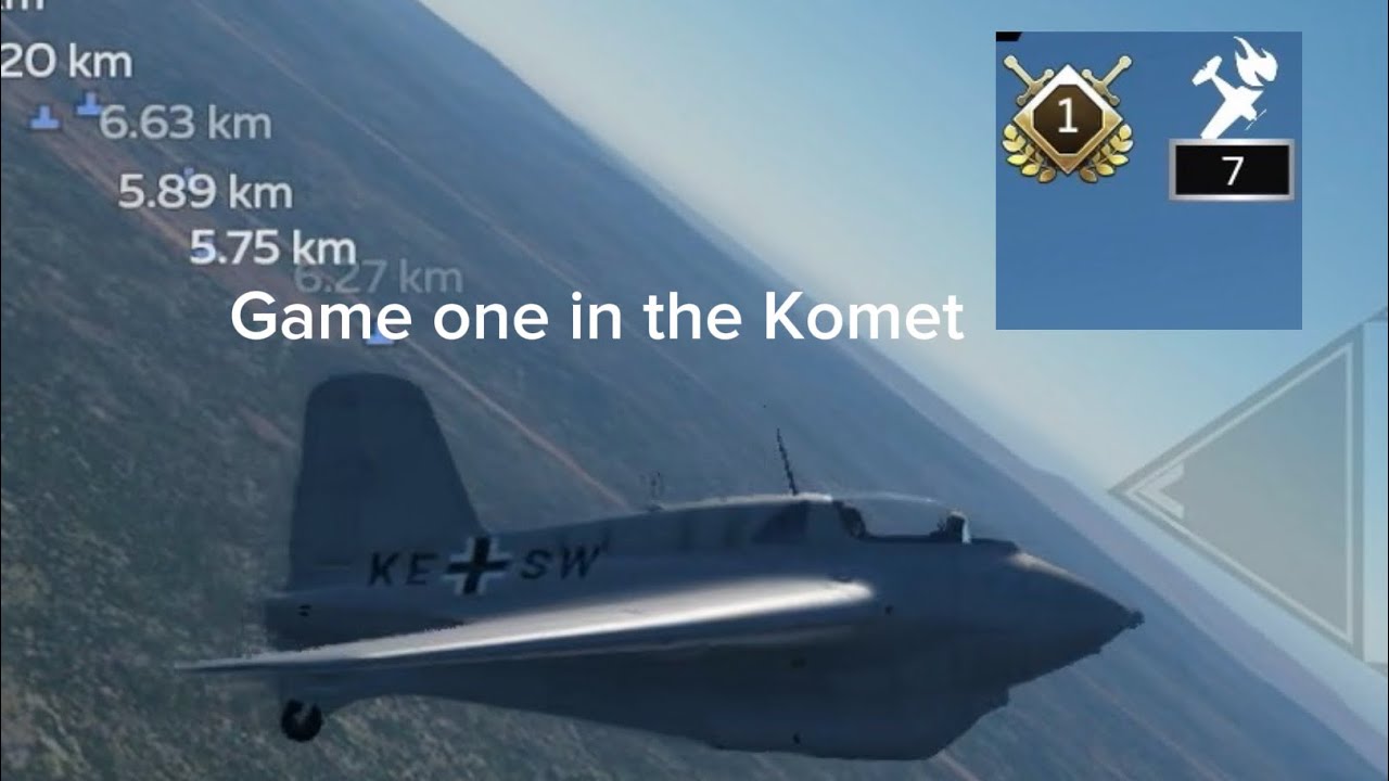 First game using the Me 163 Komet | War Thunder Mobile