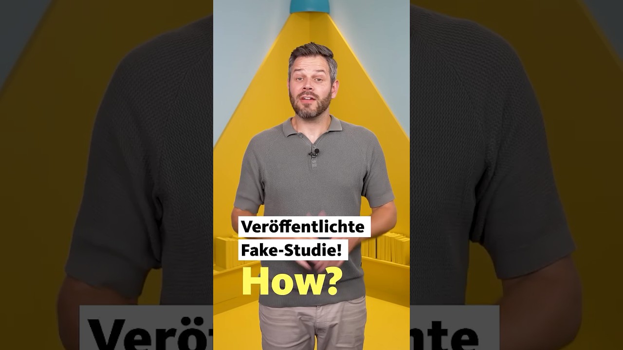 📑❌ Ver&ouml;ffentlichte Fake Studie! How? | Studio Q