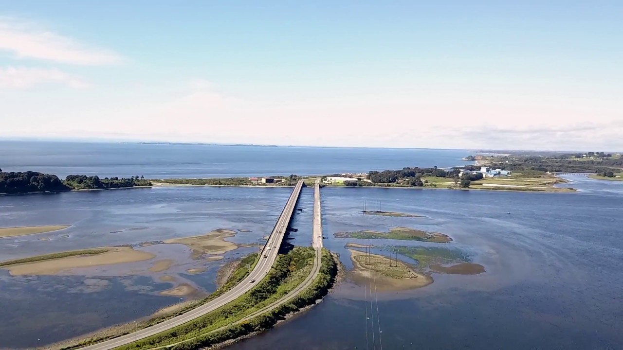 DJI MAVIC PRO sobre el puente Pudeto de Ancud Chiloé