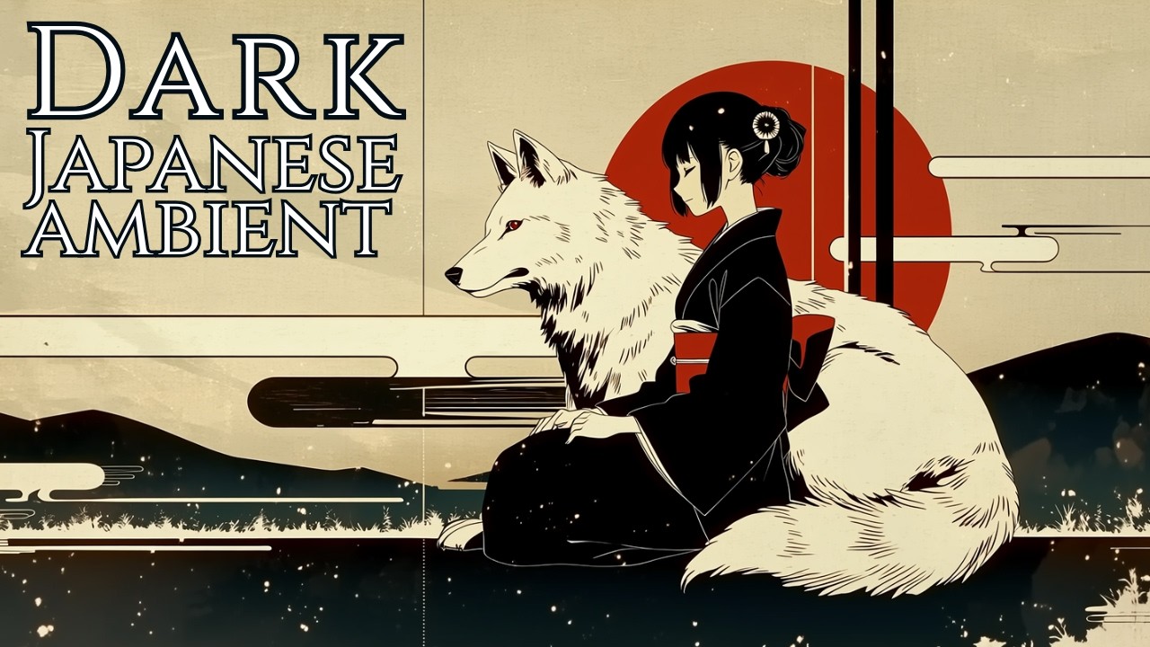 Dark Japanese Ambient - White Fox Beneath the Crimson Sun | Focus Music