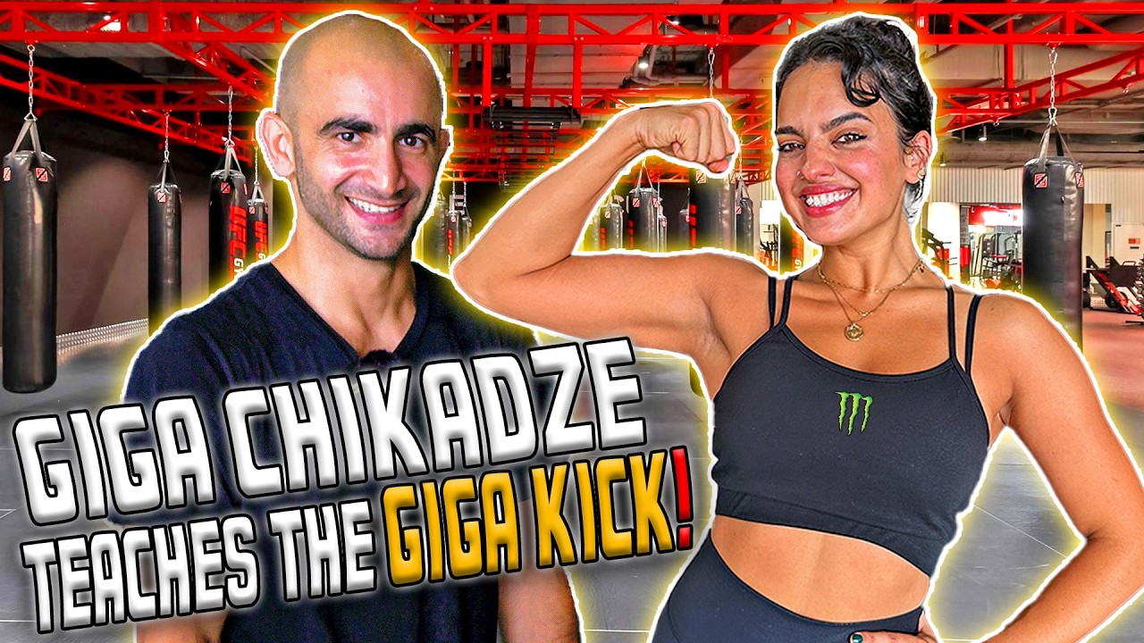Giga Chikadze teaches me the GIGA KICK | UFC 304