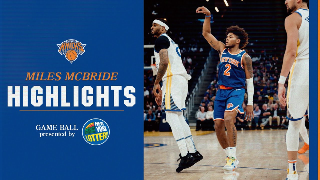 Miles McBride scores CAREER-HIGH 29 Points at Warriors | March 18th, 2024