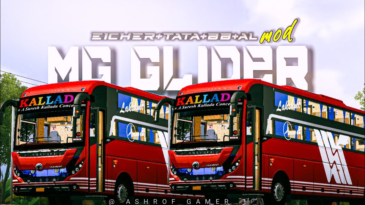 Real MG GLIDER BS6 13.5M SLEEPER BUS MOD For Bussid 💥New Bus Mod For Bussid 