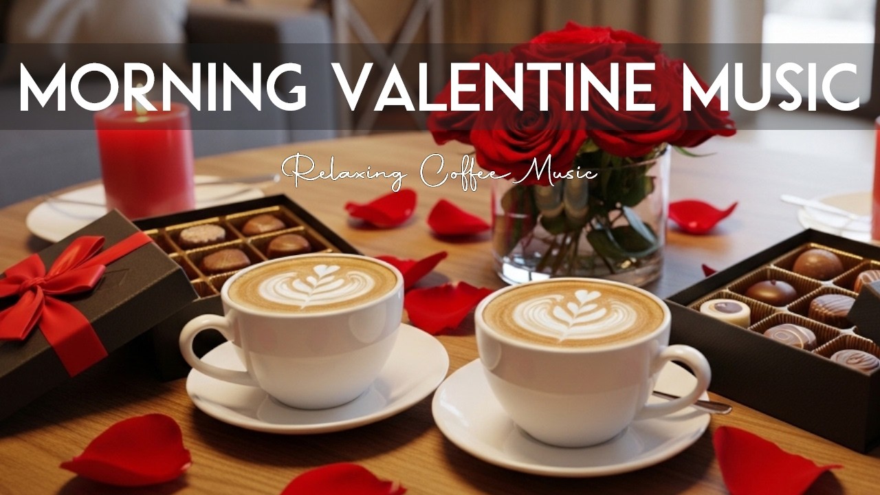 Morning Valentine Jazz Music ☕Relaxing Bossa Nova background for Studying, Working & Relaxing