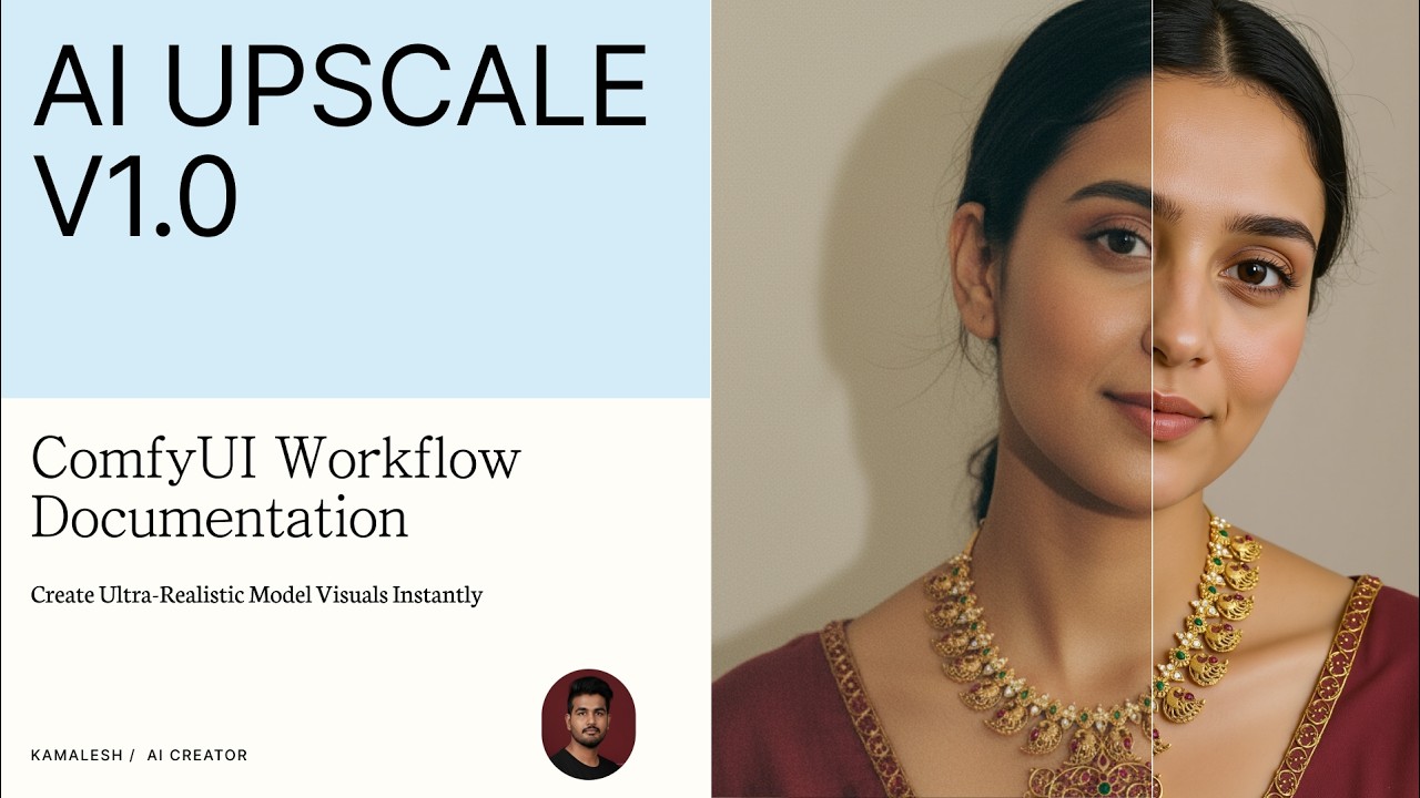 AI Upscale Workflow V1.0 | ComfyUI fashion automation