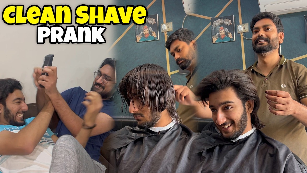 Clean Shave Prank 😭 || New Hair Style 😍 || New Look😎 ||  ⁨@BilalSalman2010⁩