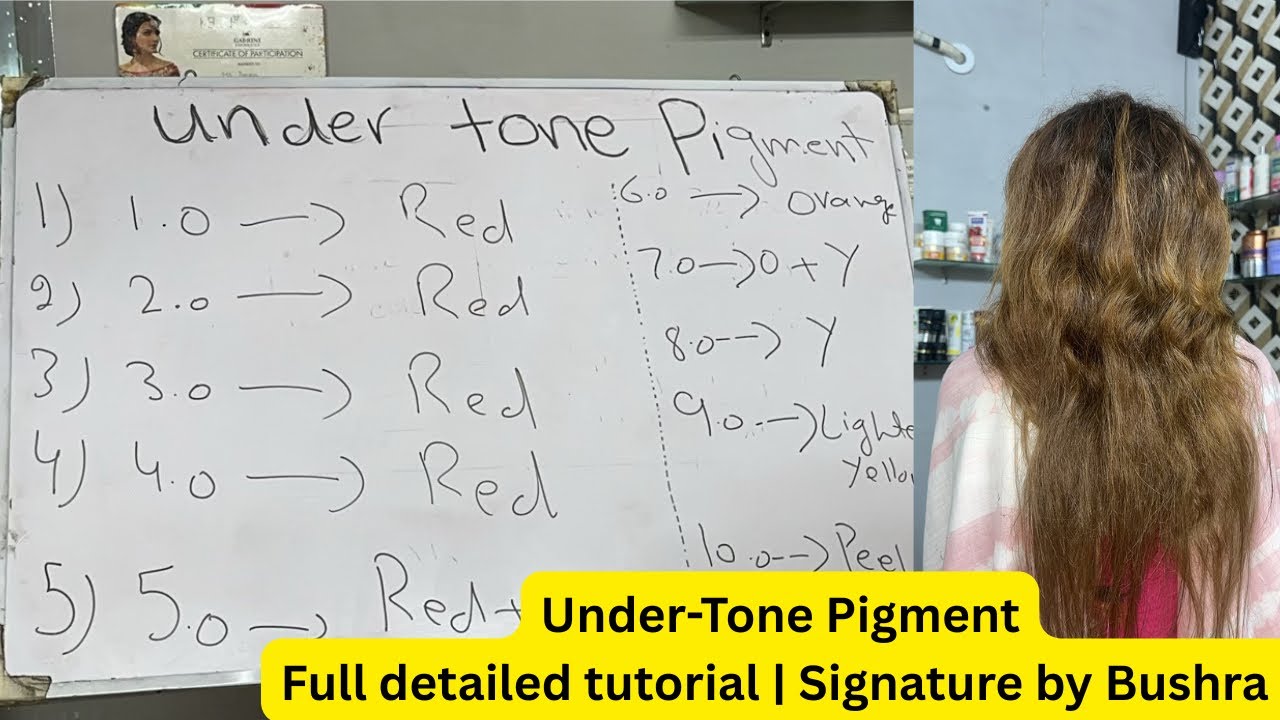 Under-Tone hair pigments | Full detailed tutorial | Step by step | Signature by Bushra 