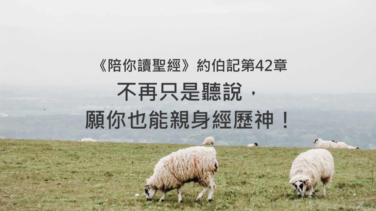 約伯記42章/陪你讀聖經《不再只是聽說，願你也能親身經歷神！》