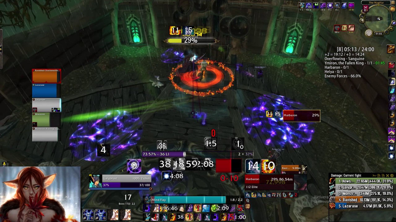 How to dps as shadow in dungeons #3 | Maw of Souls +8 boost run | 729k dps total