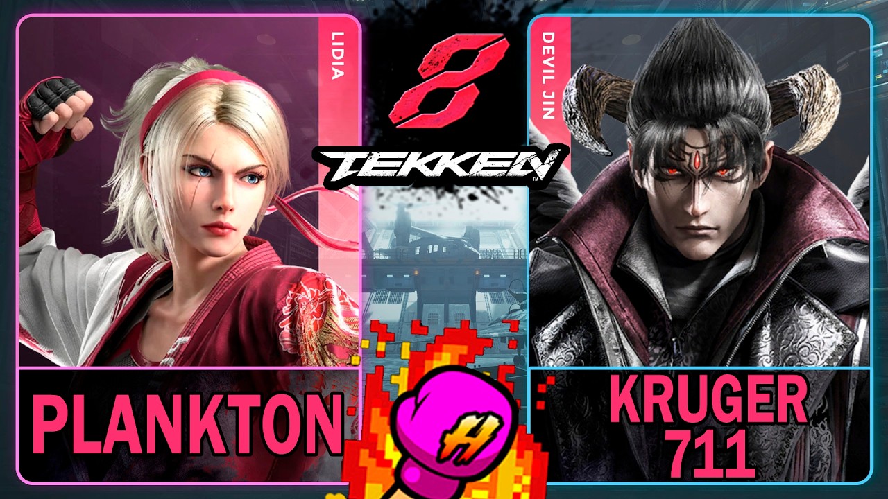 Tekken 8 Plankton (LIDIA) VS Kruger711 (DEVIL JIN)🥊 鉄拳8🥊4K 60ᶠᵖˢ🥊T8🥊TK8 #tekken