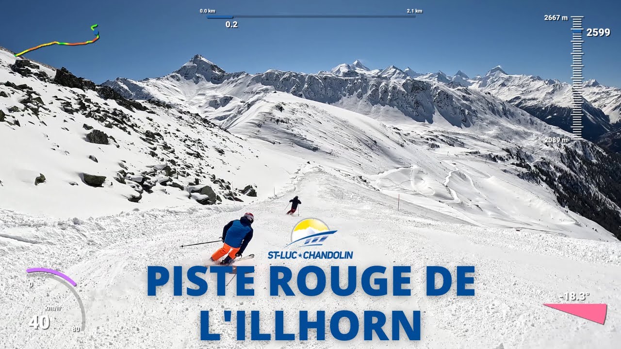 CHANDOLIN - PISTE ROUGE DE L'ILLHORN - GOPRO