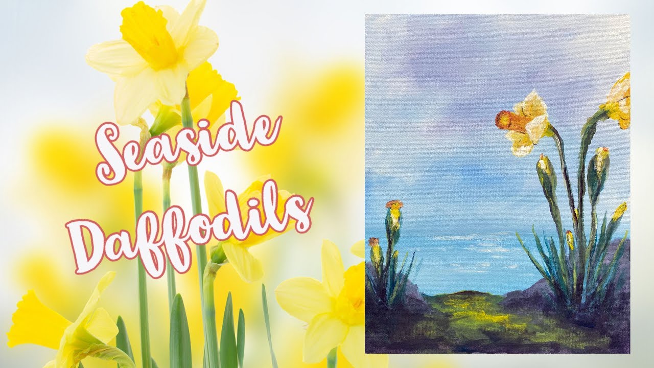 Painting Tutorial: Seaside Daffodils