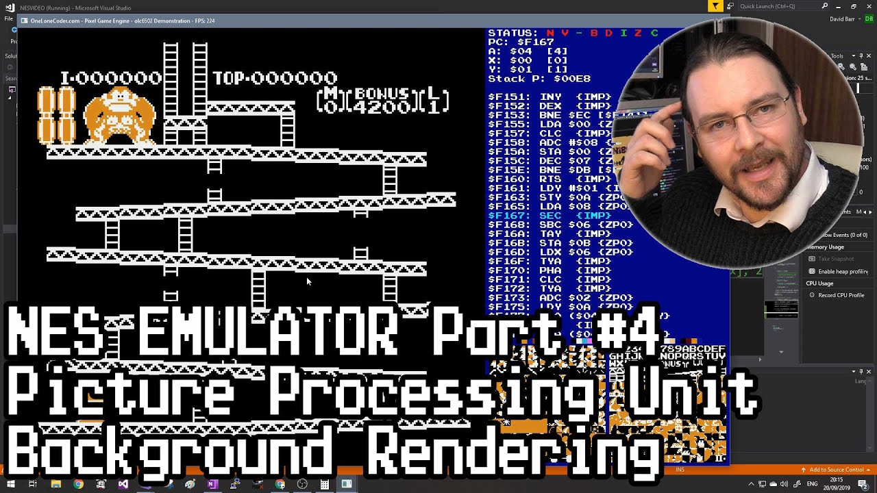 NES Emulator Part #4: PPU - Background Rendering