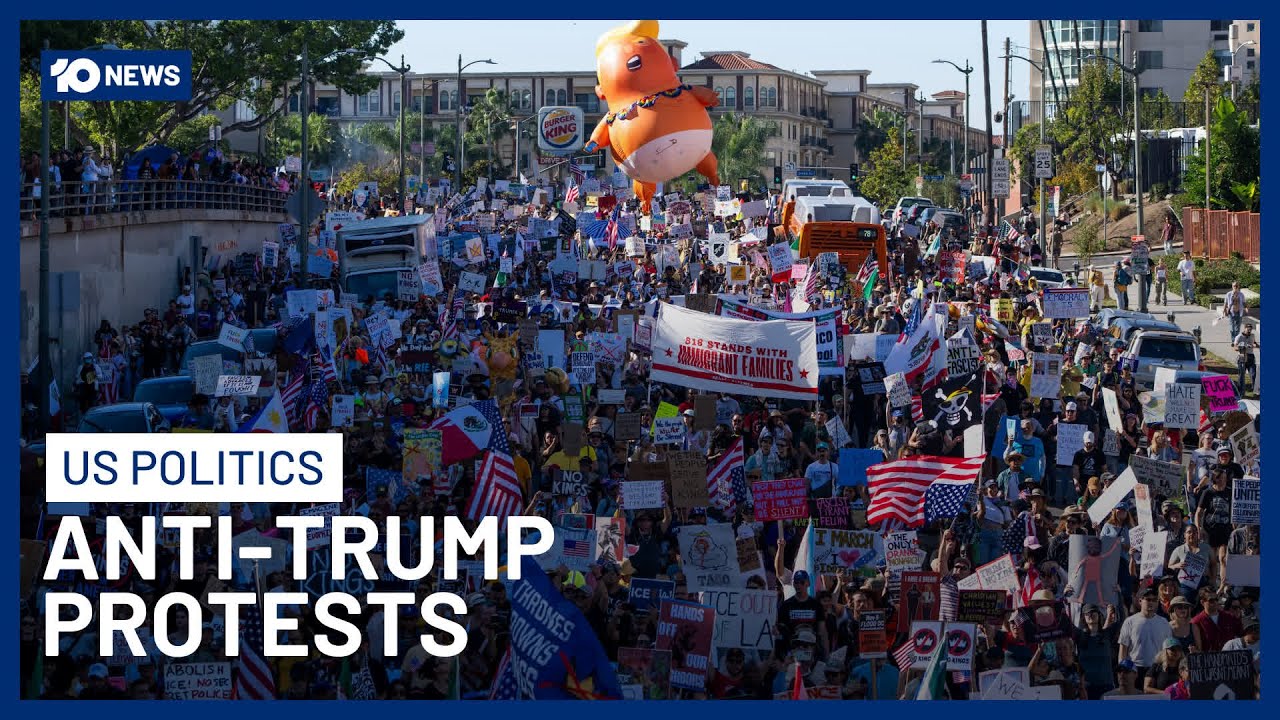 ‘No Kings’ Protests Against Trump’s Leadership Draws Millions Across The US | 10 News