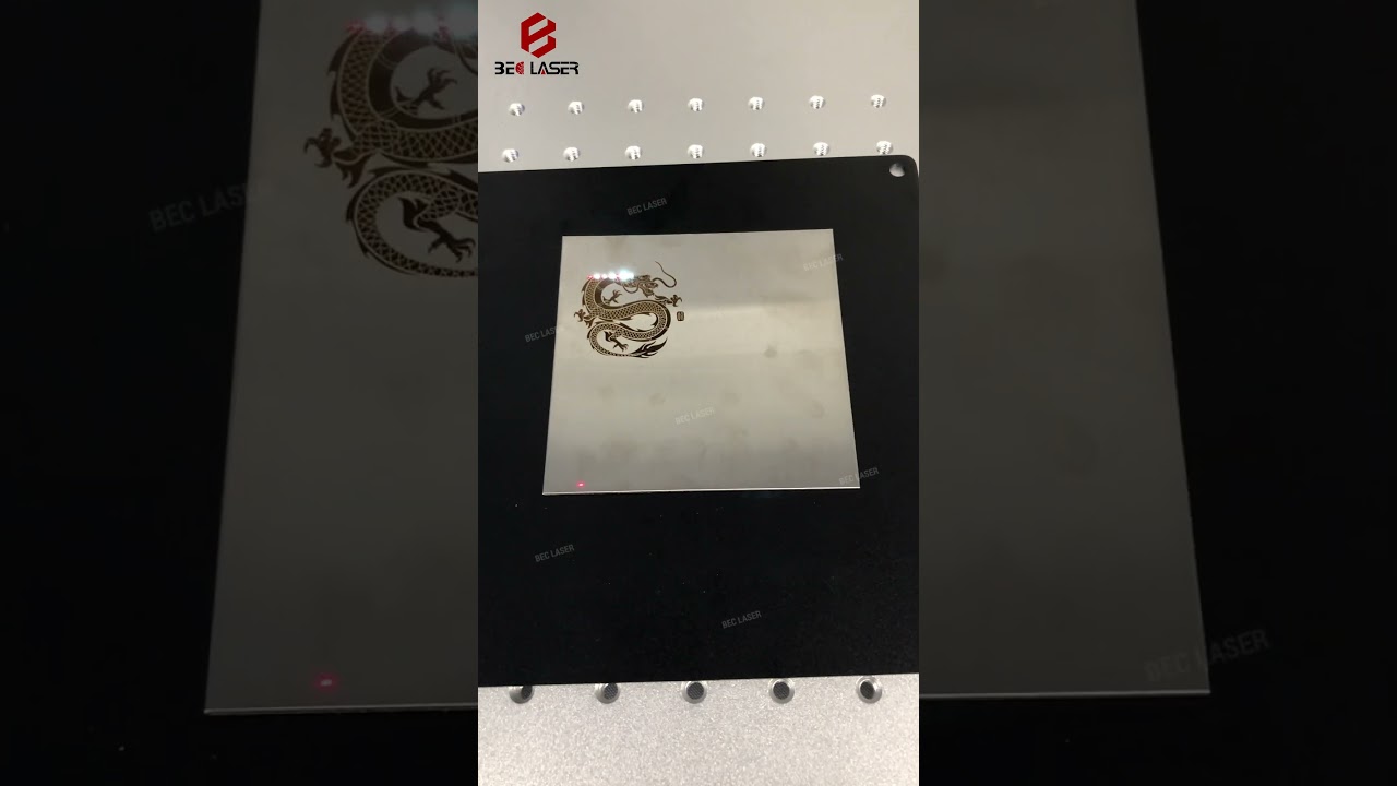 BEC Laser 5W UV laser marking machine for metal stainless steel and black color effect 