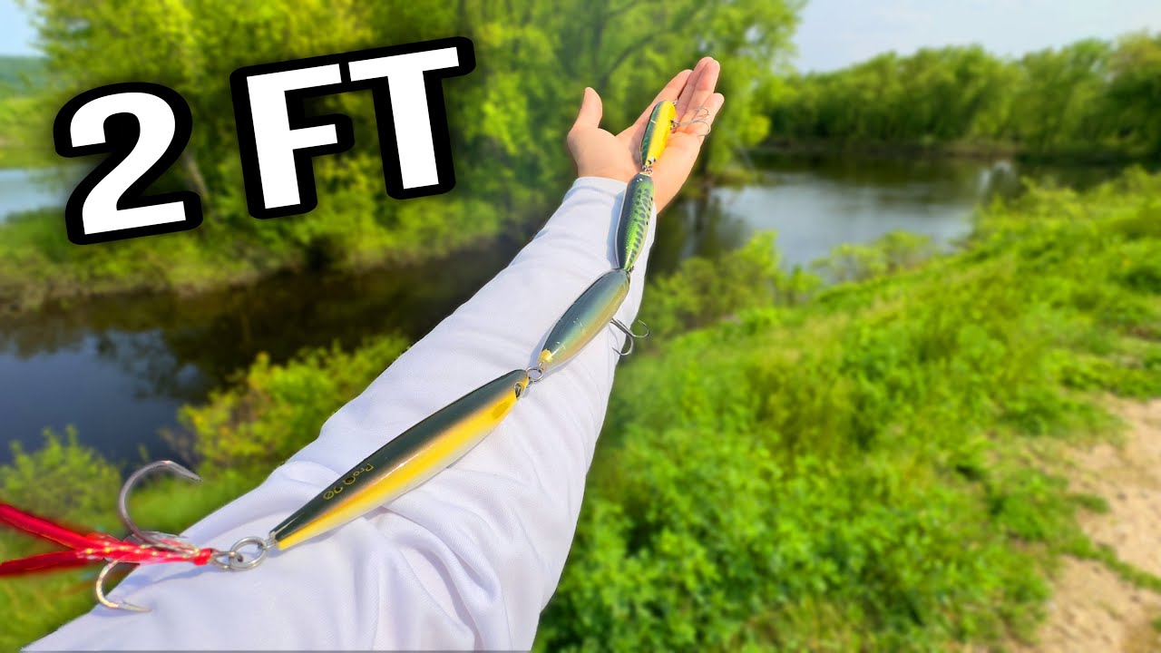 can this 2 FT SNAKE LURE catch a RIVER MONSTER!