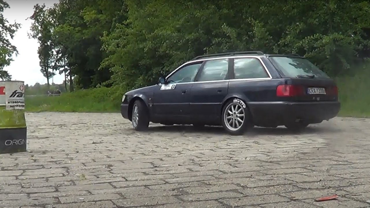 Audi S6 C4 4.2 V8 Avant QUATTRO CRAZY DRIFTING Pure Sound, Szombierki Rally Cup 2021, Wiktor Pacan