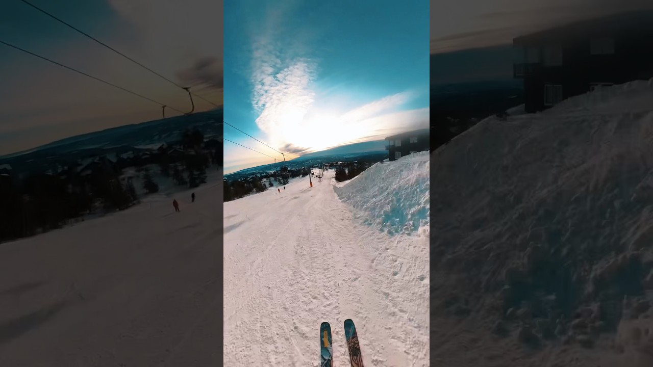 Forgot to change the settings so recorded a timelapse😂 #skiing #gopro #timelapse #norway