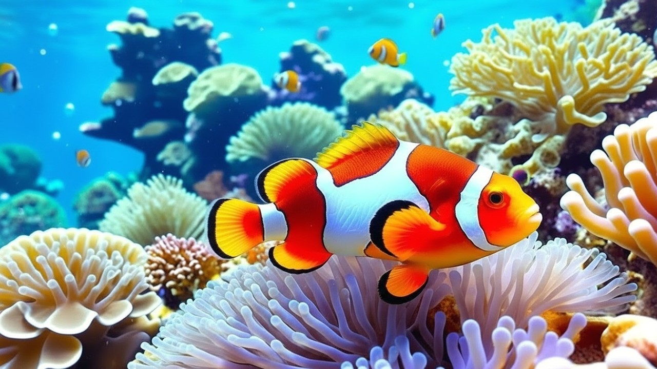 The Best 4K Aquarium - Dive Into The Mesmerizing Underwater Realm, Sea Jellyfish, Coral Reefs .