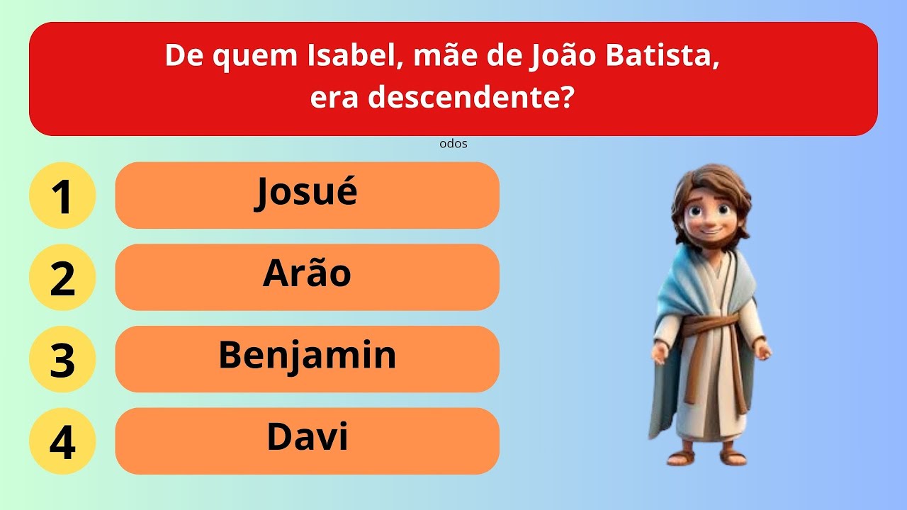 14 Perguntas Bíblicas - Nível fácil e médio - Bom de Bíblia.