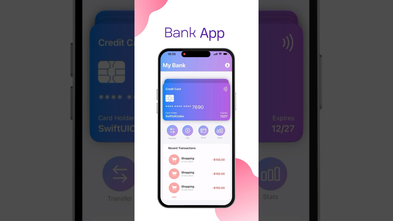Build a Stunning Bank App UI with SwiftUI! 💳
