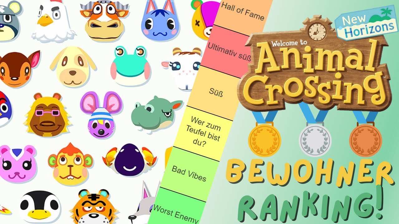 Ich ranke ALLE Bewohner in Animal Crossing New Horizons!🏝️ Inklusive Peinlichkeitsnamenbingo..🌊🏖️🌴🥥🍹