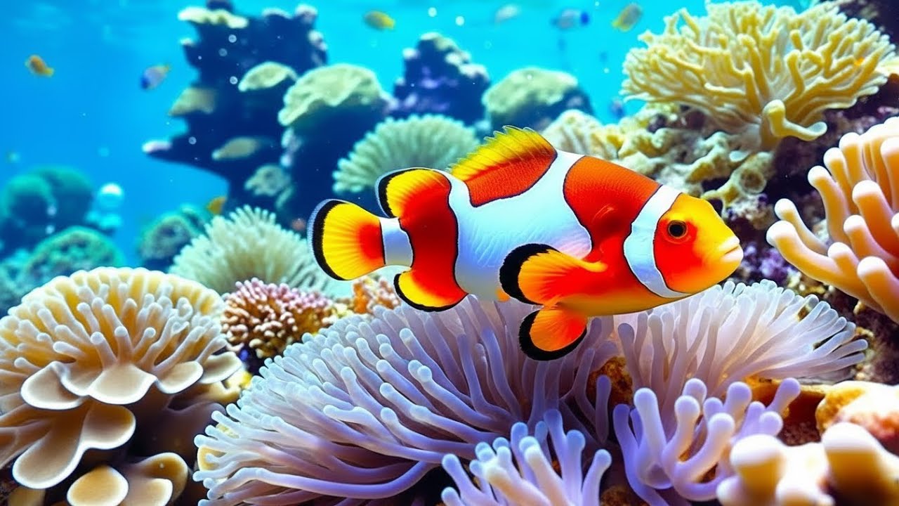 The Best 4K Aquarium - Dive Into The Mesmerizing Underwater Realm, Sea Jellyfish, Coral Reefs .