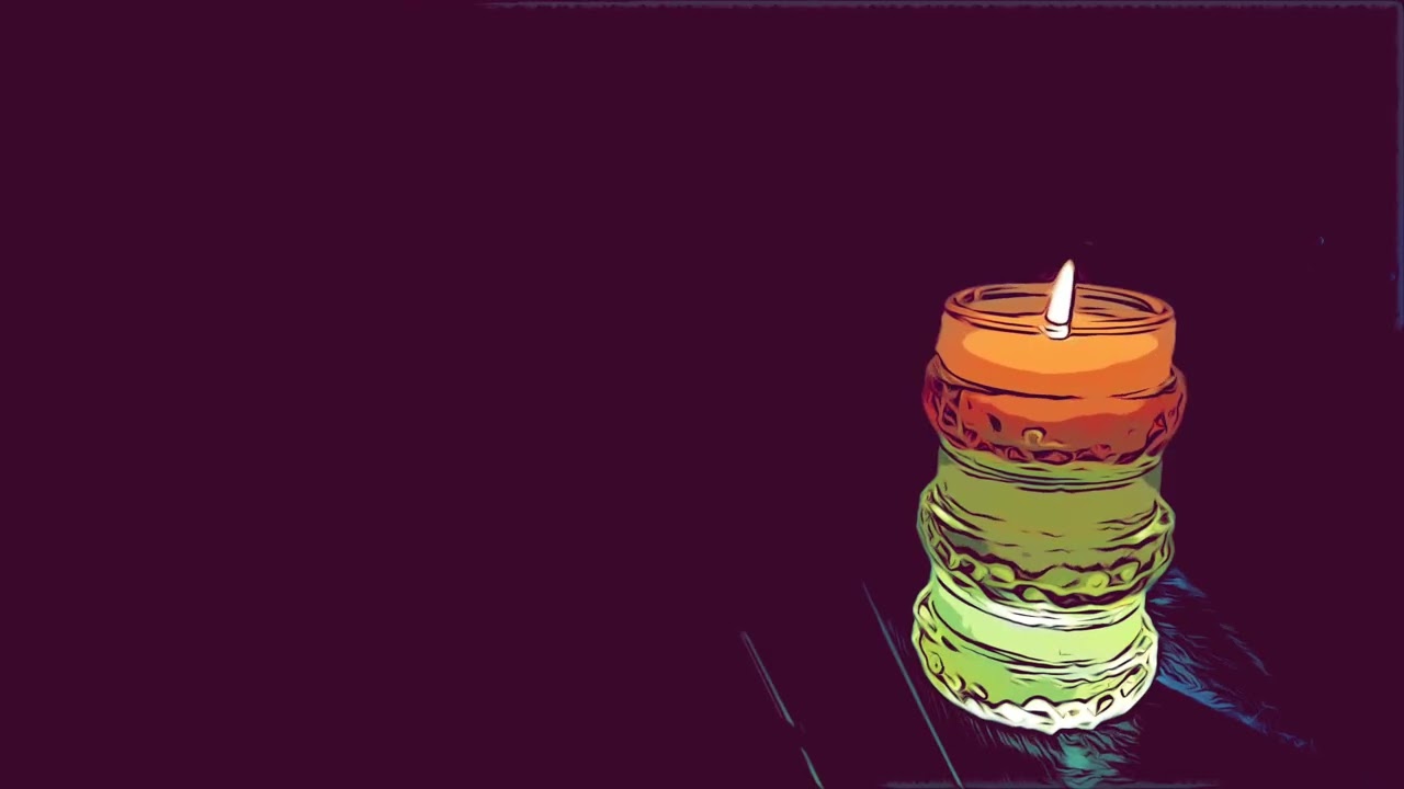 Comic Candle 🔥 Aesthetic Candle Background for Gaming & Streaming
