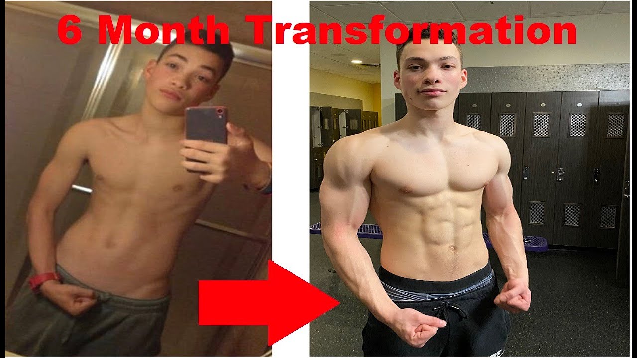 My 6 month transformation from skinny to muscular