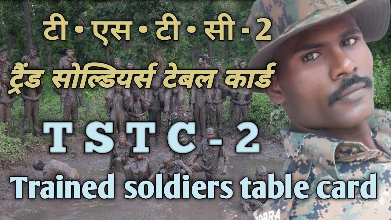 CRPF TSTC 2 | Trained soldiers table card | टी एस टी सी 2 | #commando #army #crpf #agniveer