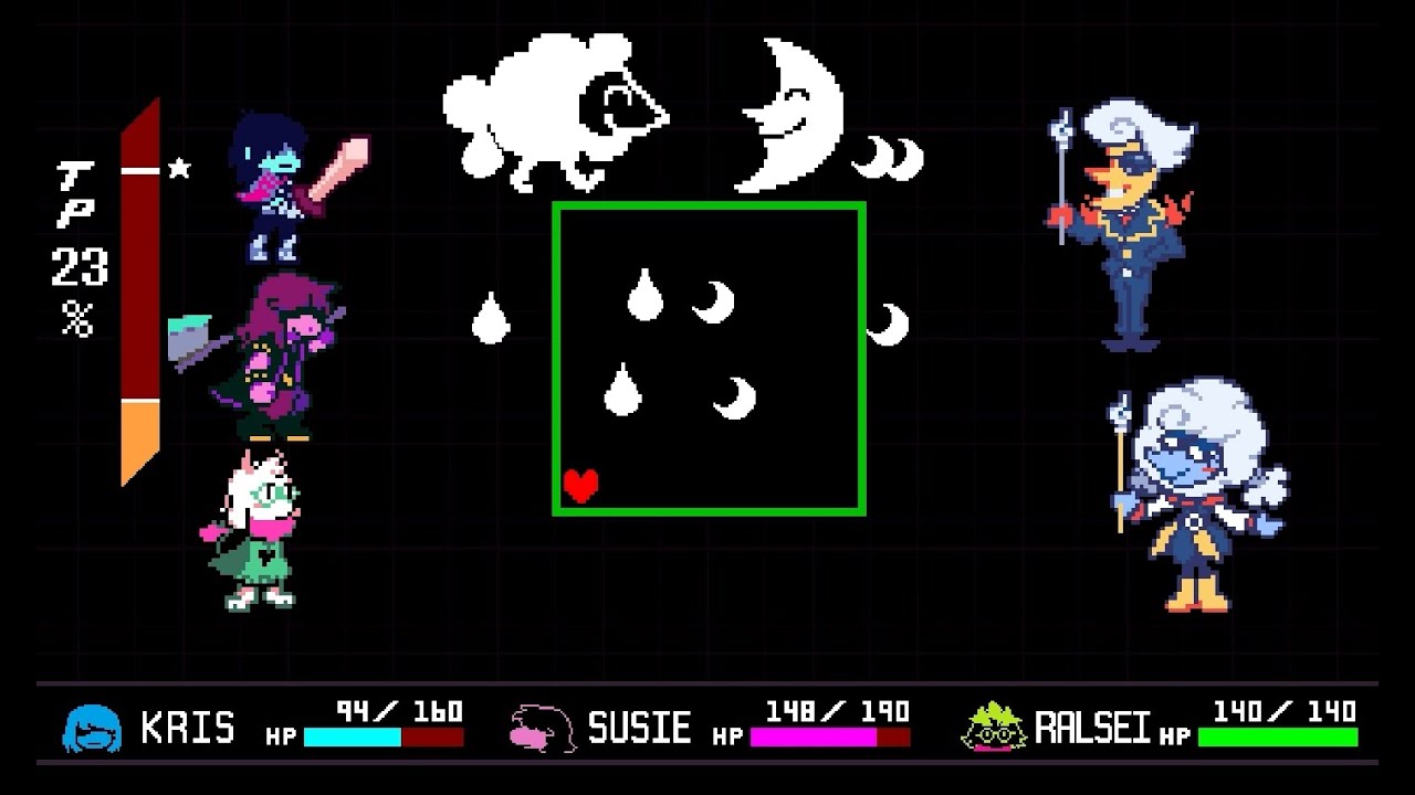 DELTARUNE Chapter 3: Lanino and Elnina Boss Fight