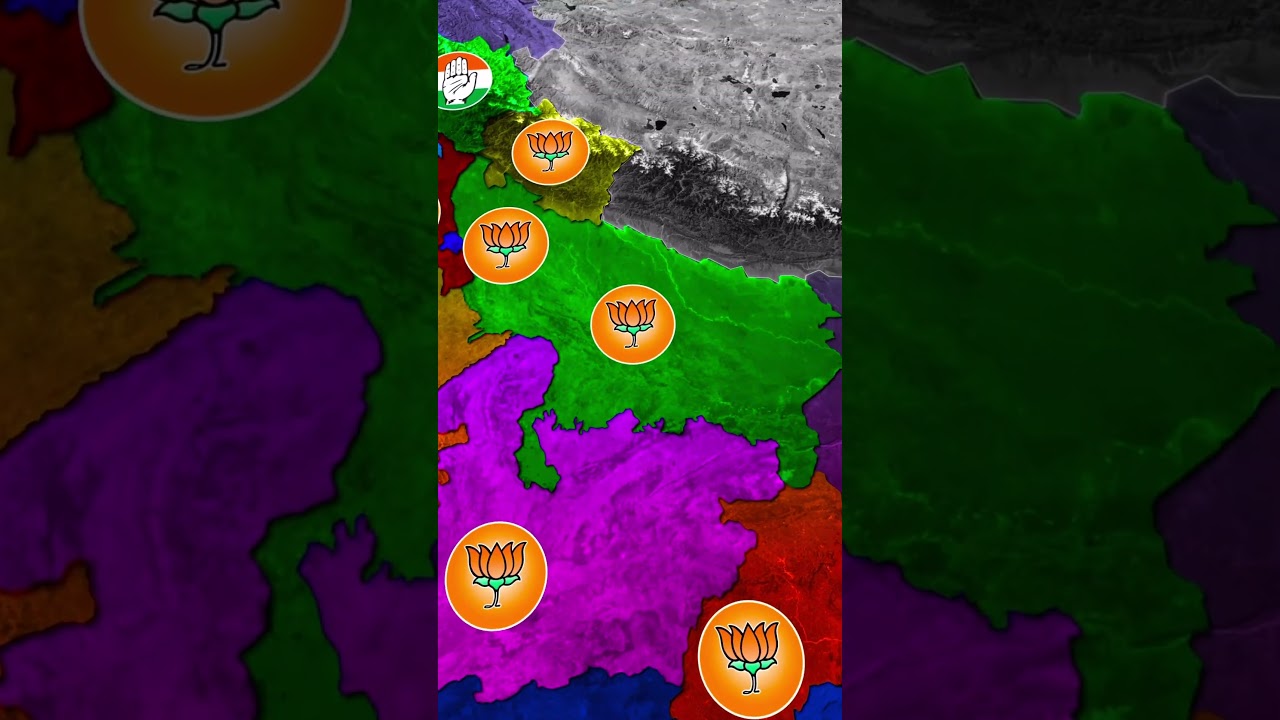 BJP&rsquo;s Dominance Across India 🇮🇳🔥#bjp #congress #aap #politicsnews