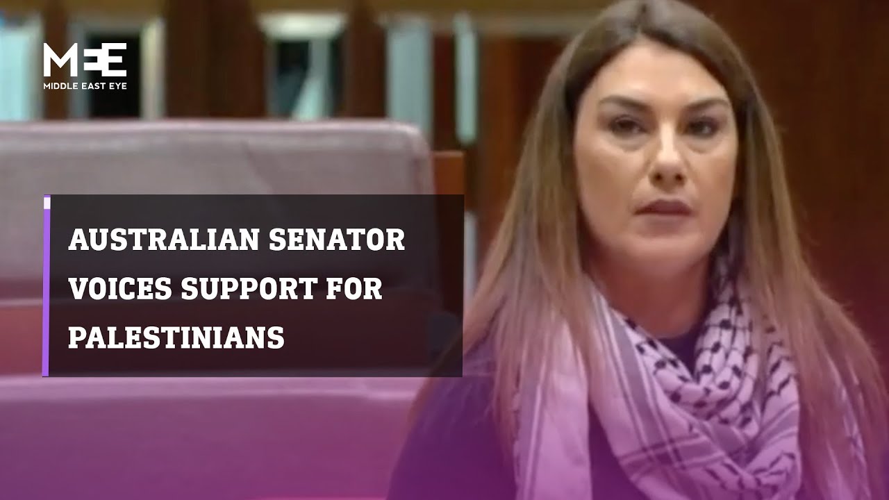 Australian senator Lidia Thorpe speaks up for Palestine in Australian senate
