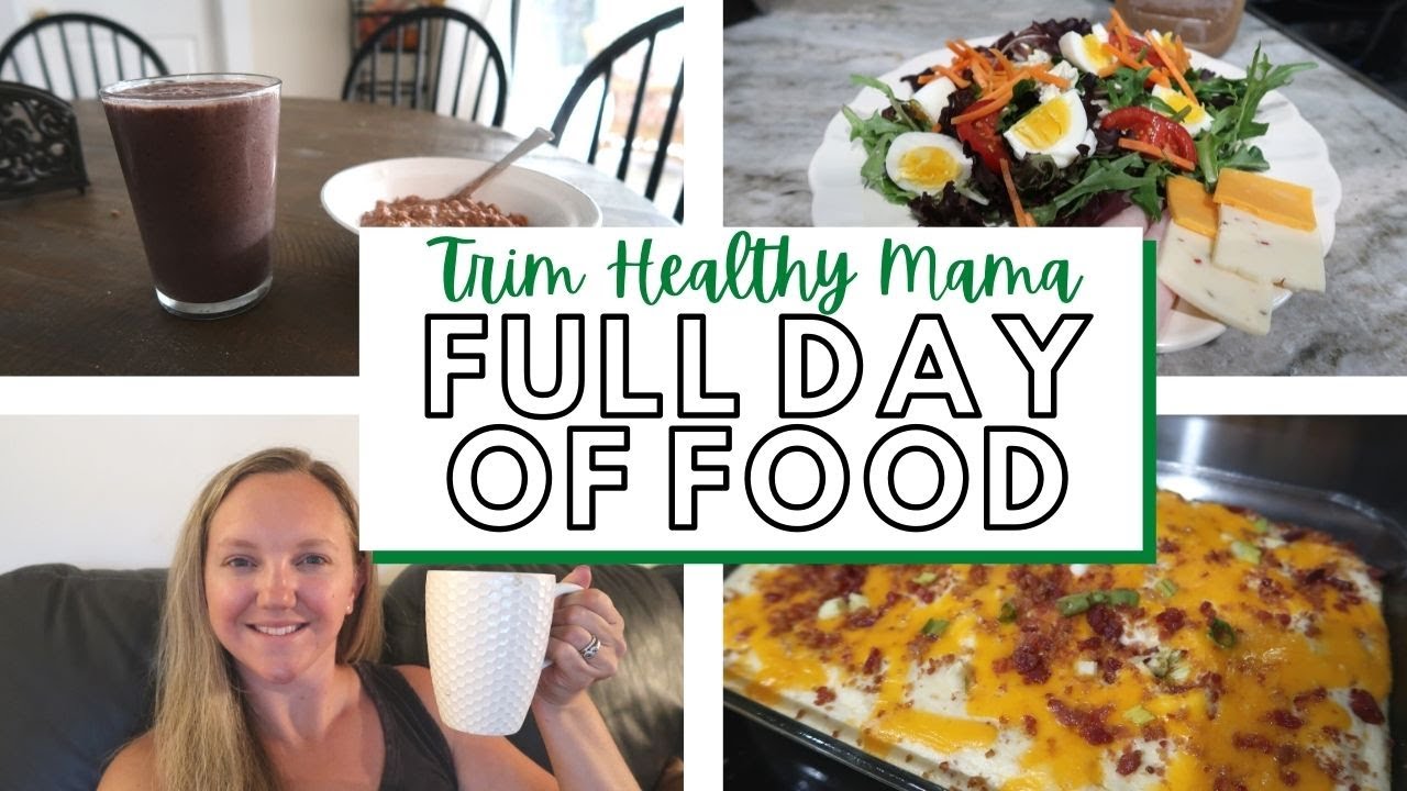 TRYING TRIM HEALTHY MAMA || FULL DAY OF FOOD