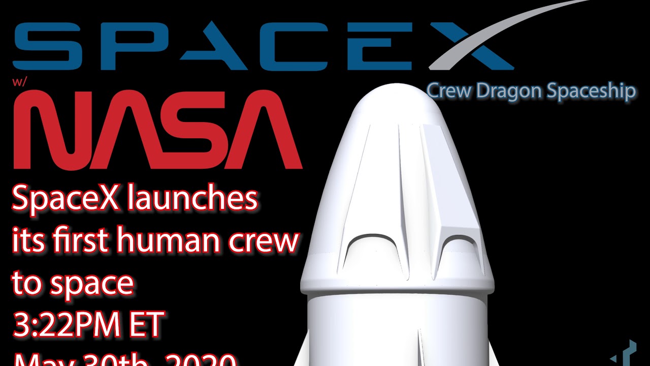 SpaceX Crew Dragon 3D modeled in Vectorworks 4K export