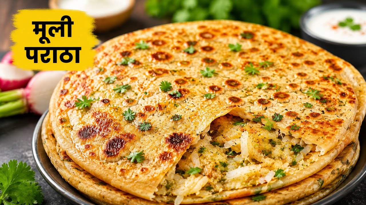 मूली का चटपटा सा टेस्टी क्रिस्प पराठा जो सब को इतना पसंद आया! Mooli paratha