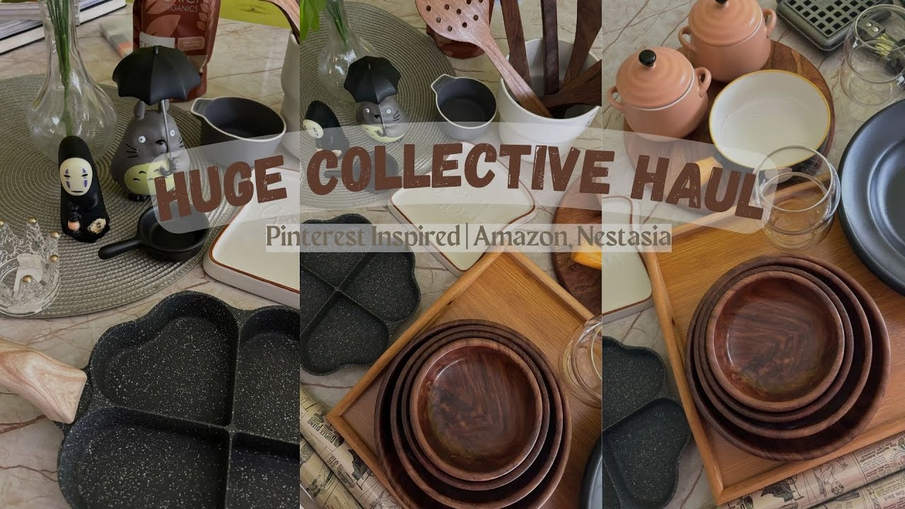 Huge collective haul 📦| Pinterest inspired | amazon/nestasia |aesthetic vlog  🌱