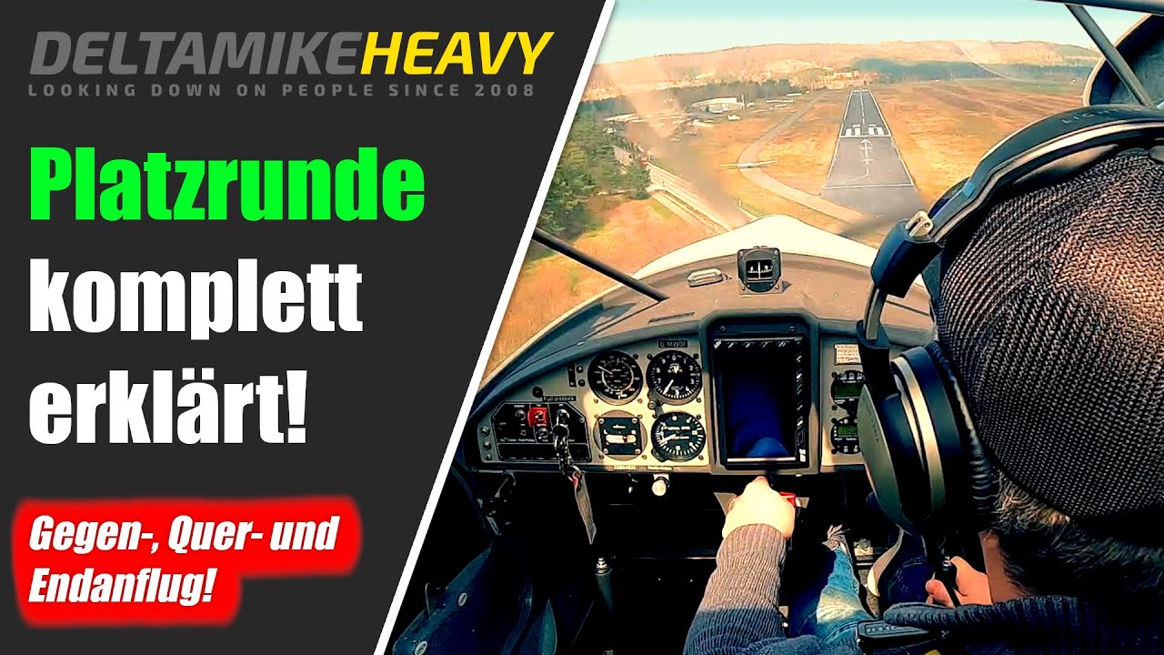 Platzrunde mit dem Ultraleichtflugzeug - Gegenanflug, Queranflug, Endanflug & Funk komplett erklärt!