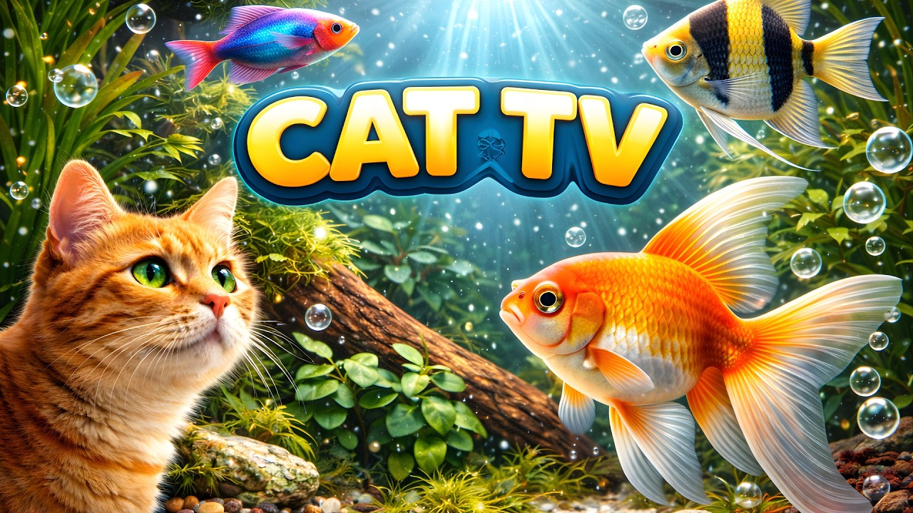 Cat TV 🐟 Fish Tank Video for Bored Cats – Instant Entertainment