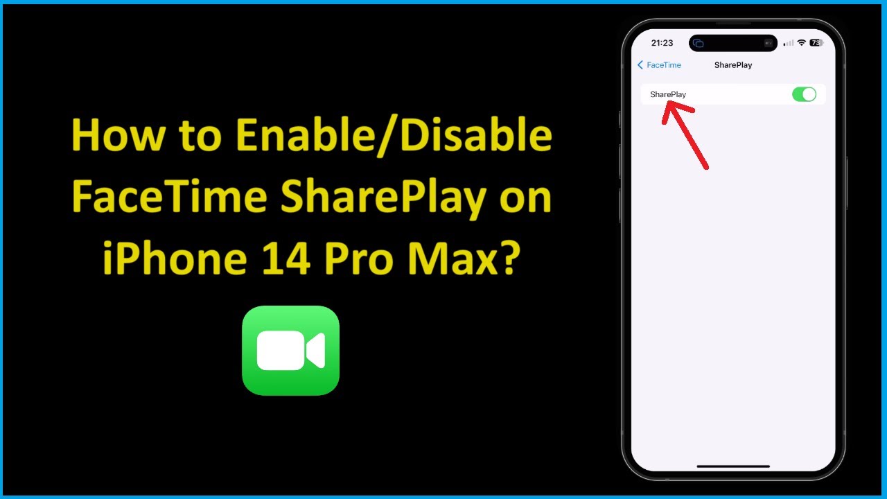 How to Enable/Disable FaceTime SharePlay on iPhone 14 Pro Max?