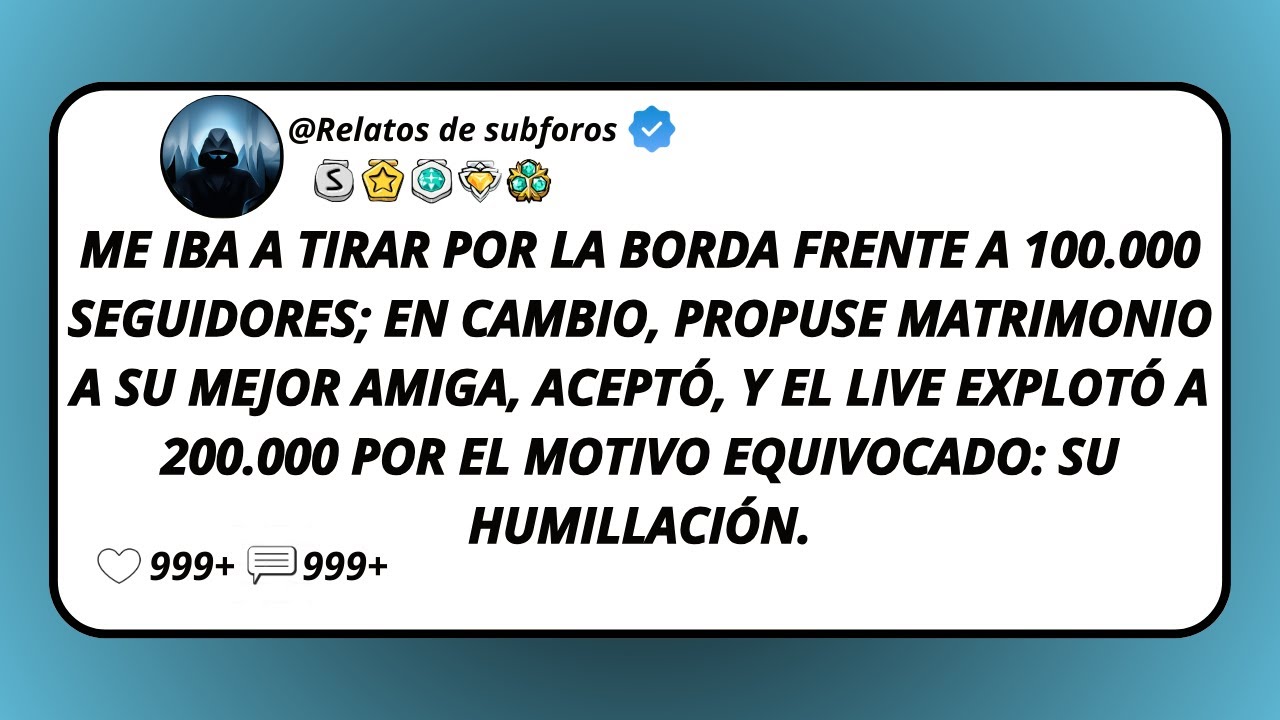 Me Iba A Tirar Por La Borda Frente A 100.000 Seguidores; En Cambio, Propuse Matrimonio A Su Mejor...