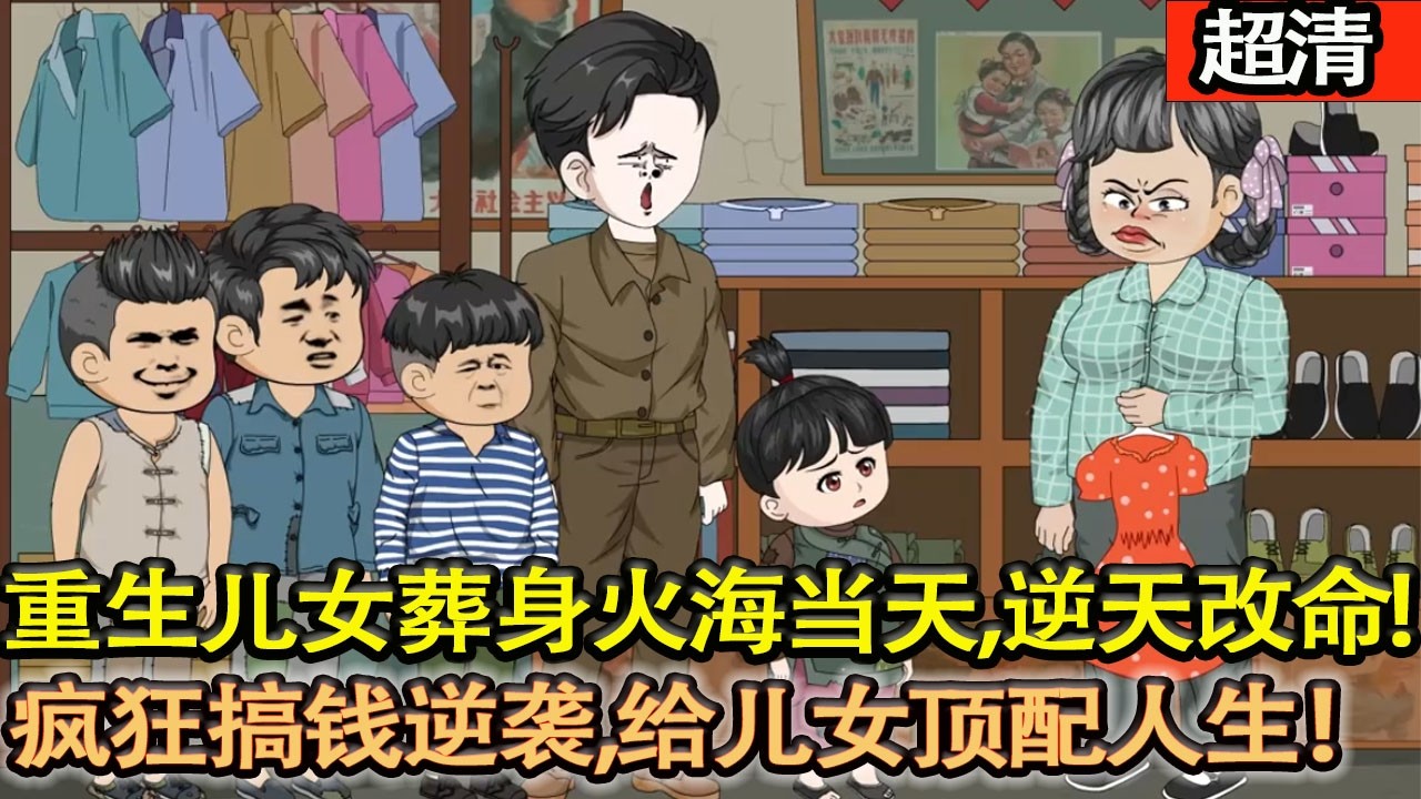 沙雕動畫【顧正東重生在兒女葬身火海當天，逆天改命護崽，憑前世記憶瘋狂搞錢逆襲，給兒女頂配人生！】#乖仔动画