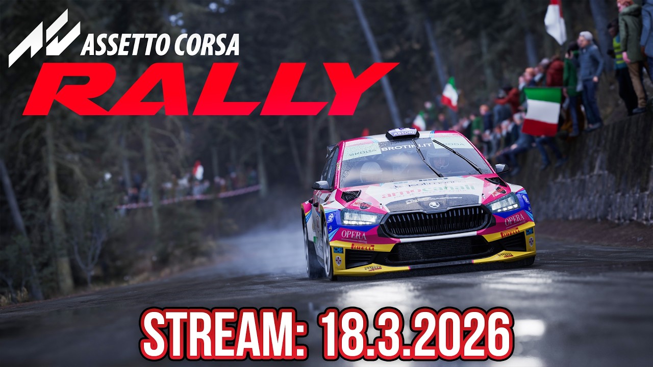 Škoda Fabia v Assetto Corsa Rally! | Logitech RS50 | 18.3.2026