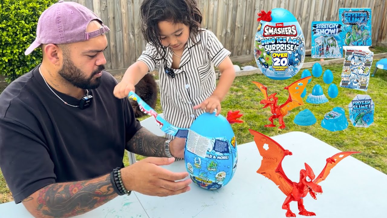 We Smashed Open a GIANT Dino Egg! 🦖 | Zuru Smashers Dino Edition 3 Unboxing