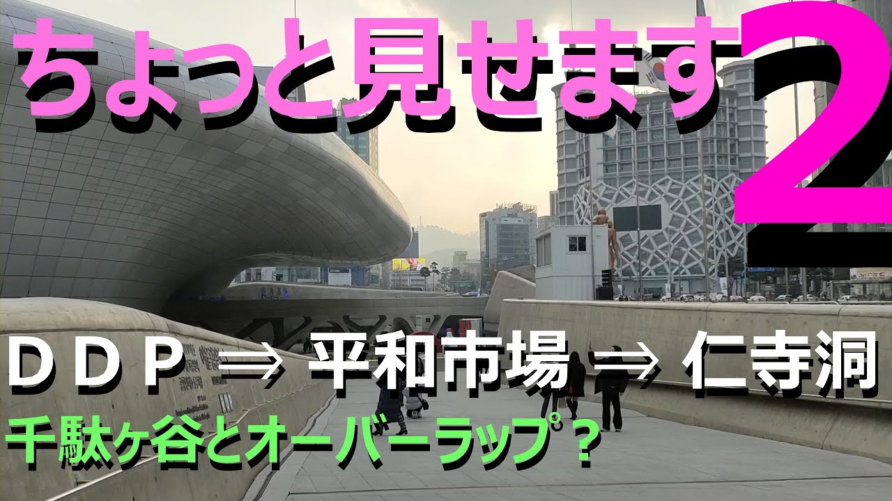 激安の平和市場は600m✕３階1,700店／ミリオレ東大門は朝４時半まで開いててビックリ／ザハ・ハディッド氏設計のデザインプラザは千駄ヶ谷やドーハのスタジアムより凄い／〆はお洒落な仁寺洞でお土産探し