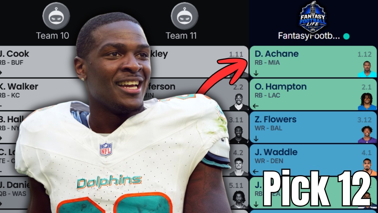 2026 Fantasy Football Mock Draft | Pick 12 (12 Team PPR)