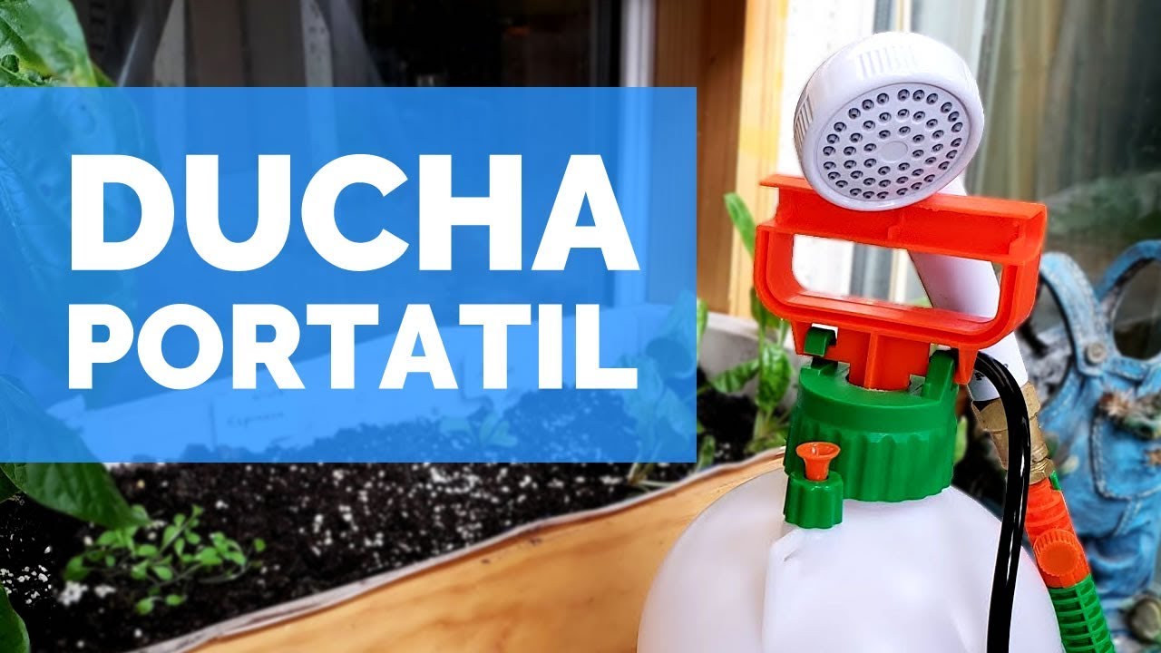 DUCHA PORTATIL con Pulverizador a presión | Para Coche o Camping | Paso Sustentable