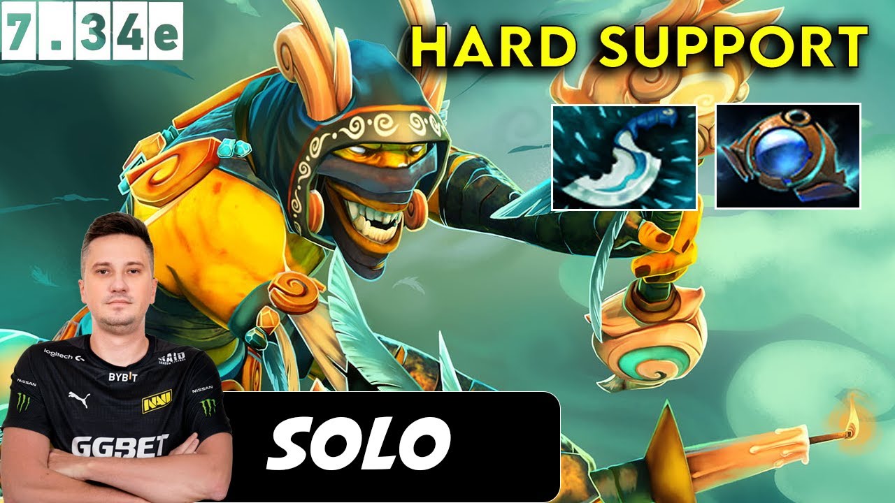 Solo Shadow Shaman Hard Support - Dota 2 Patch 7.34e Pro Pub Gameplay